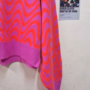 Soft Jacquard Knit Sweater