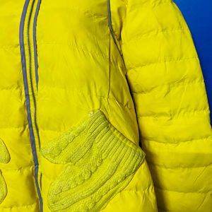 Winter Puffed Yellow Warm Jacket (sweater)