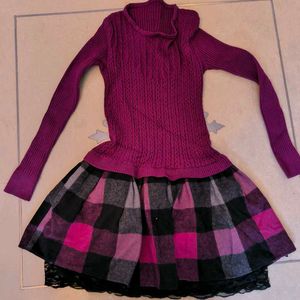 Woolen Dress-very Stretchable