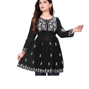 Short Chikankari Kurti