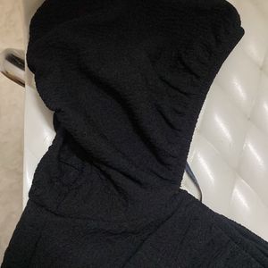 H&m Black Crepe Top