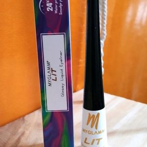 MyGlamm LIT Glossy Liquid Eyeliner - Black Party🆕