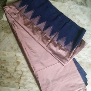 Brand new silk border saree attached फॉल