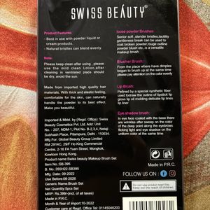 Brand New Brush Set By Swiss Beauty