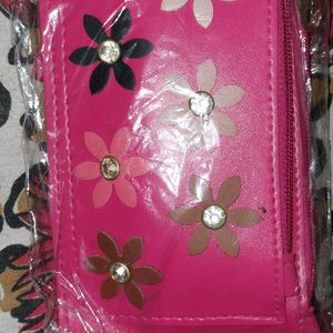 Pink Flower Wallet