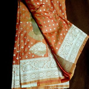 🧡🧡Fabulous Katan Banarasi Silk Saree