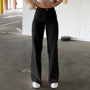 Grab Before Gone Straight Loose Black Denim Jeans