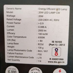 LED BULB (With Chargeable)