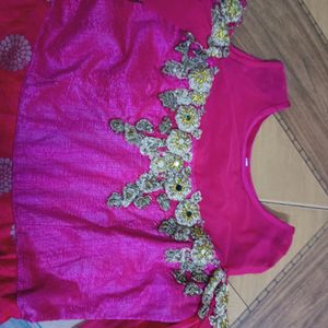 Pink  Festive One Piece For Women