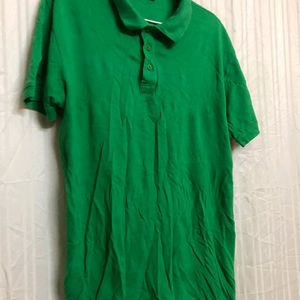 Cotton & Silk Green T Shirt