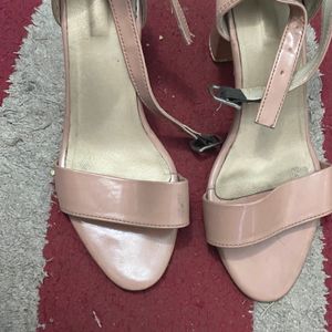 Nude Block Heels