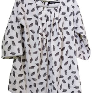 Owl Print Tunic Top Or Kurti