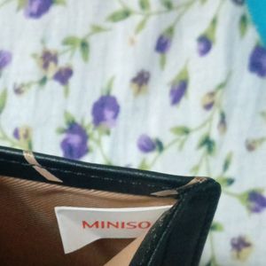 MINISO Cute Black Wallet