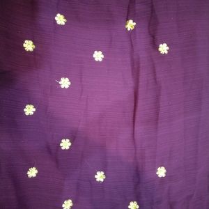 Embroidery Worked Saree