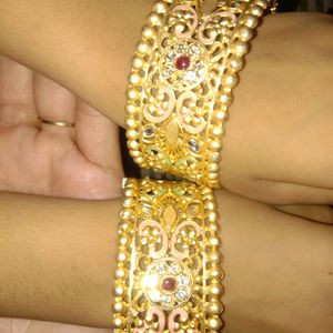 Beautiful Polki Bangles Cuff