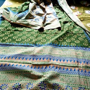 Patli Pallu Malmal Saree