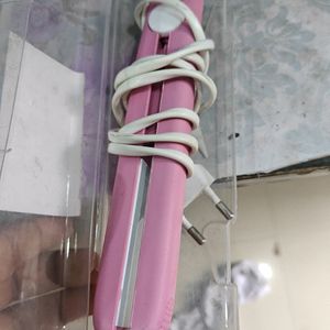 Mini Hair Straightener Pink Colour