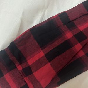 Checkered Red and Black Shirt