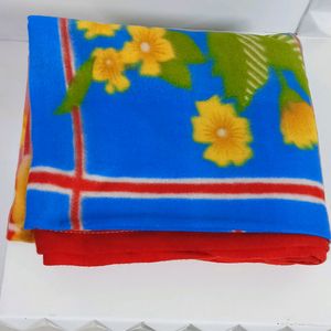 Floral Single Fleece Blanket for AC room (New)