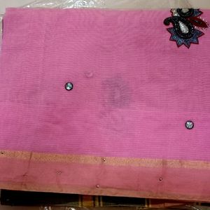 Pink Doria Saree