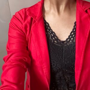 Mary Jane Red Blazer