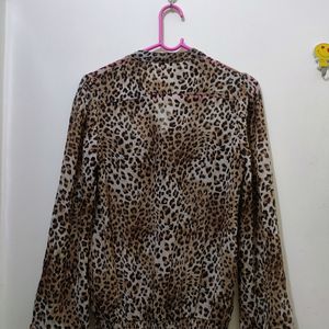 Leopard Print Top Bust 34-36 L-25