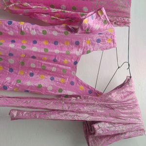 Pink Kurti  Set