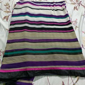 Daily Wear Striped Saree With Blouse