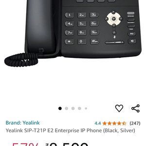 Yealink SIP-T21P E2 Enterprise IP Phone Black