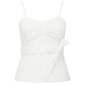 Forever New Mimi EmbroideredLinen Bustier