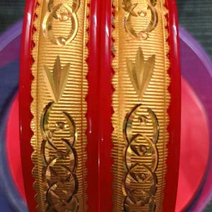 Golden Plated Plastic Bangles