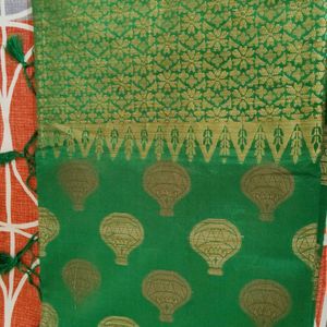 Banarasi Green Saree