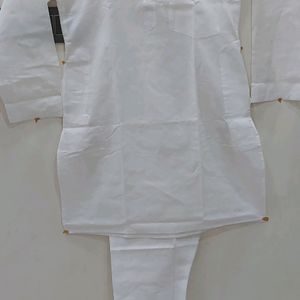 Plain White *Kurta Pajama set*