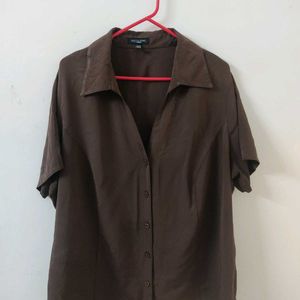 Oversized V Neck Shirt