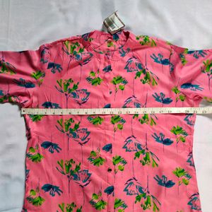 Pink Printed Kurta