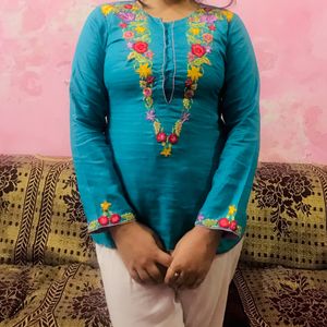 Embroidery Short Kurti