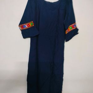 Navy Blue Kurti