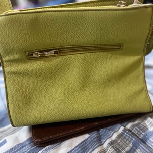 Caprese Handbag Lime Green