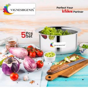 Vigneshgenix Cookware Set 5 Piece 🥗⭐