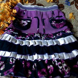 Violet Above Knee Skirt