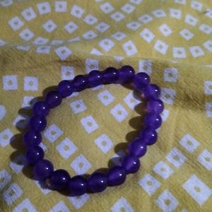 Amethyst Semi Crystal Bracelet For Mental Health