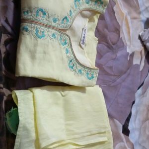 Branded  Lining Attached Kurti With Duppata