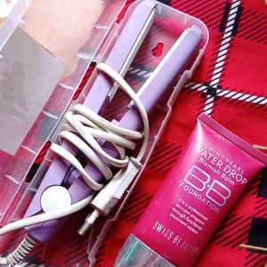 Hair Straightener & Foundation -(Free)