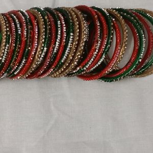 Bridal Bangle Set Red And Green