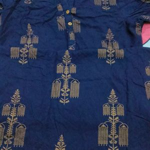 Navy Blue Kurti