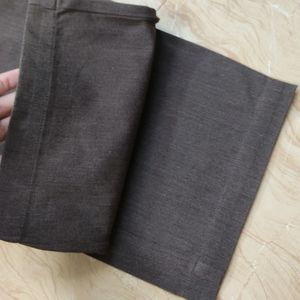 Brown Straight Fit Pant