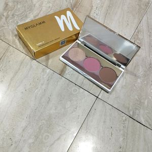 Myglam Branded Highlighter Contor Blusher Kit