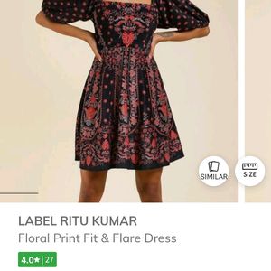 Fix Price Label Ritu Kumar Velvet Dress