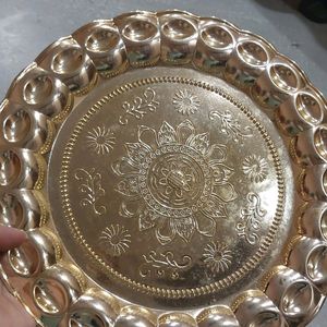 Fruit Basket And Golden Plate