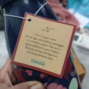 New Branded Chumbak Copper Water Bottle